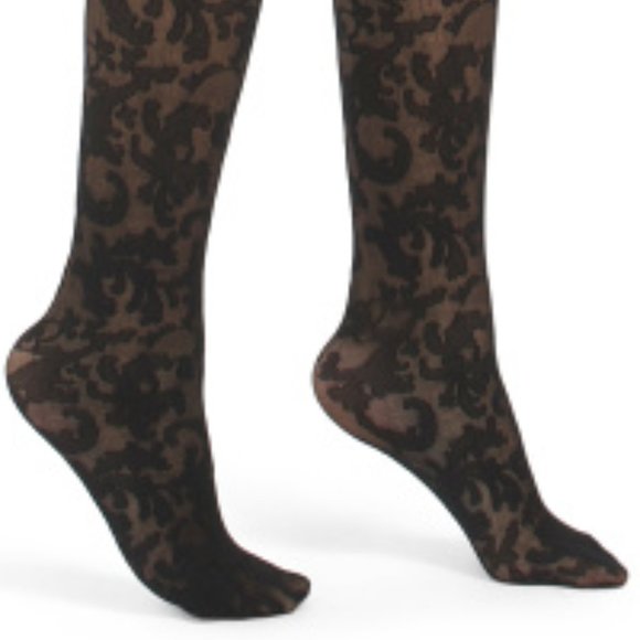 NWTNATORI Baroque Sheer Tights black 166mn - Picture 3 of 3